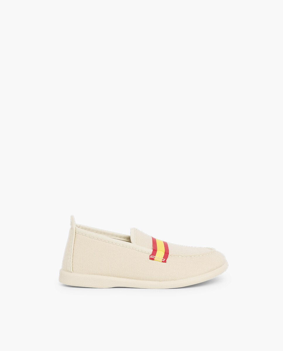 Imagem 0 de Mocassins Infantil de Tecido com Bandeira