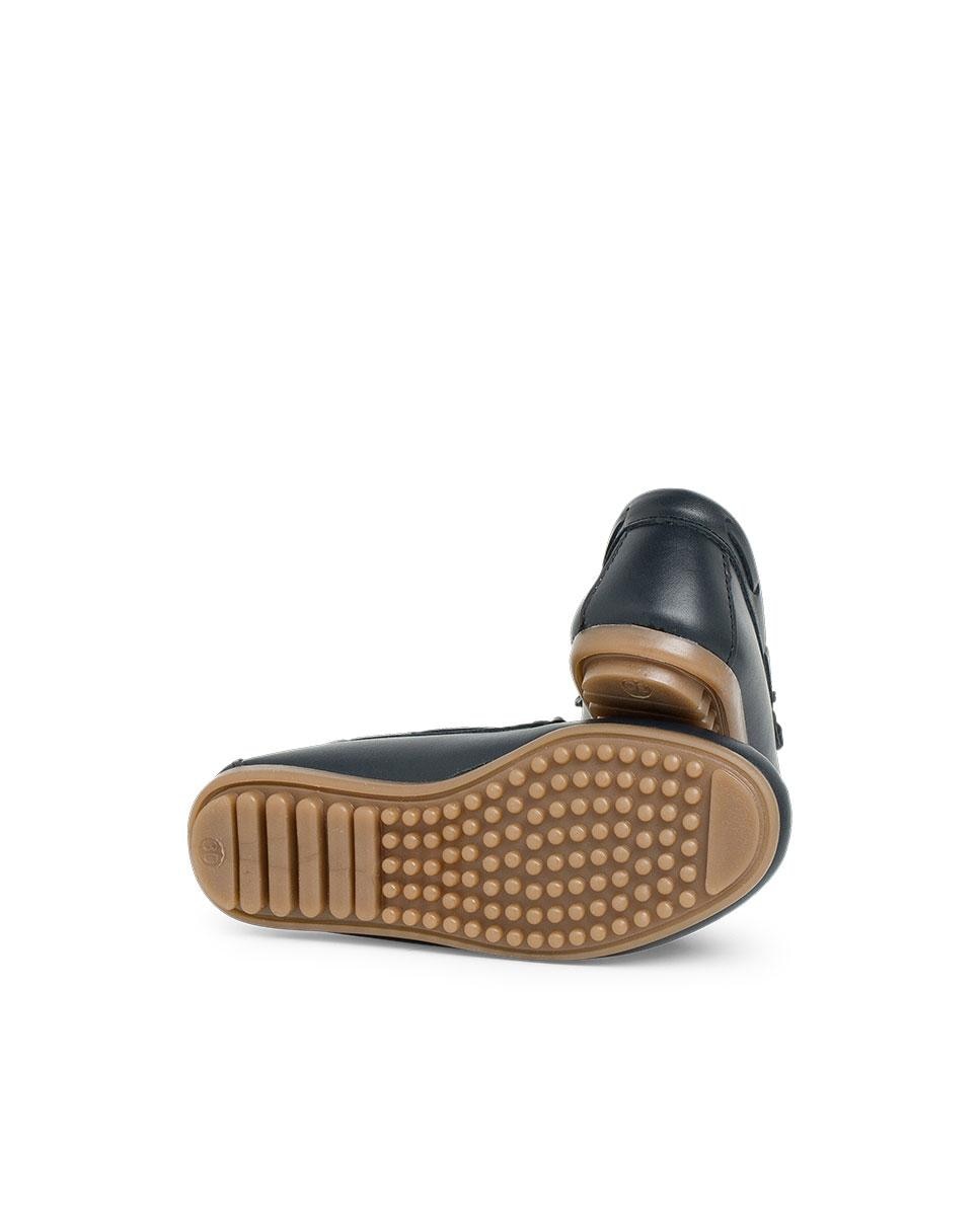 Mocassins Infantil de Pele Azul-3