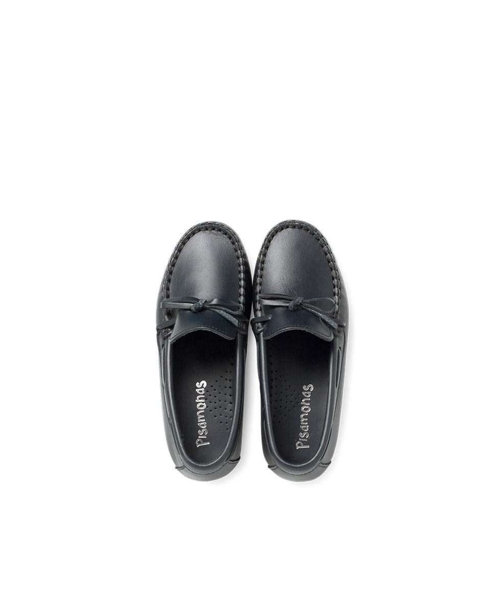 Mocassins Infantil de Pele Azul-5