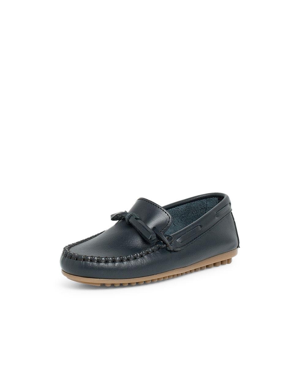 Mocassins Infantil de Pele Pisamonas Azul-2