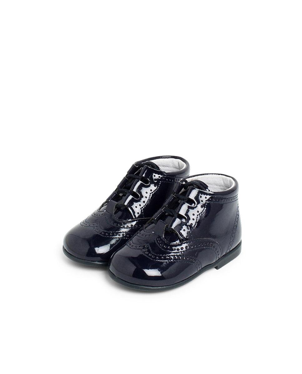 Sapatos de Cordões e Bluchers de Bebé / Sapato Inglês Tipo Pisamonas Azul-marinho-3
