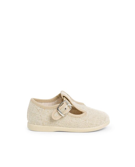 Imagem 0 de Sapatos Pepito para Bebé de Linho com Fivela