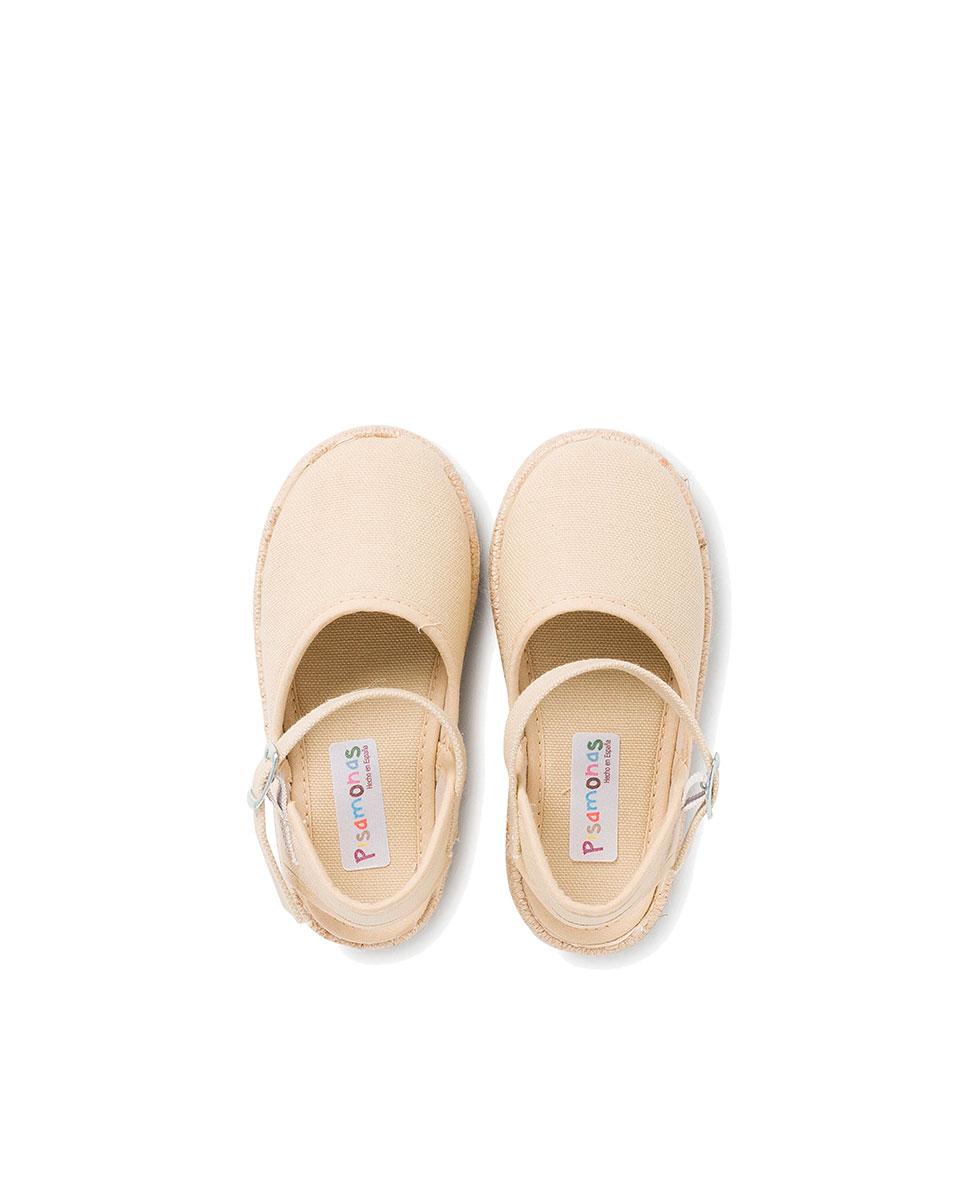 Alpercatas Infantil com Fivela Pisamonas Bege-5