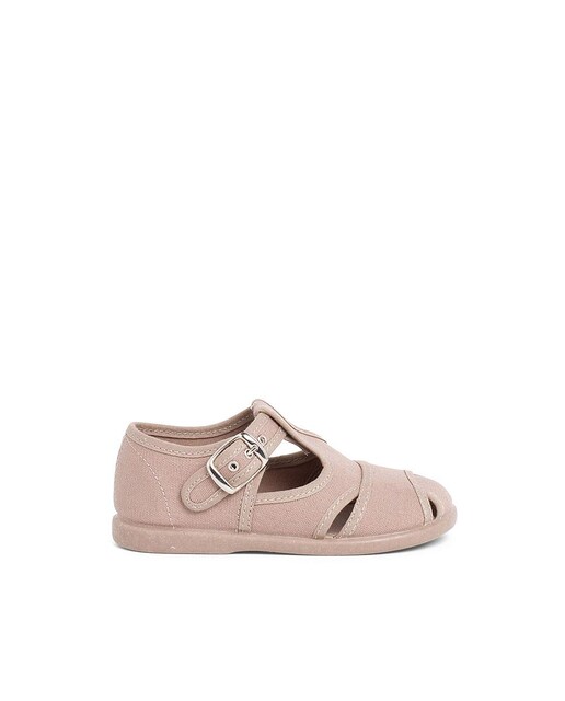 Imagem 0 de Sapatos de Presilha para Bebé de Lona Abertos