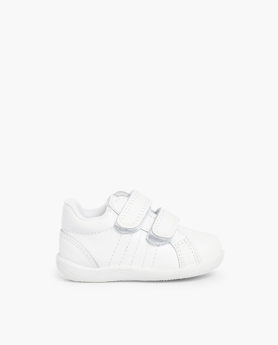 Sapatilhas Desportivas para Bebé com Fecho Duplo de Velcro Pisamonas Branco-1