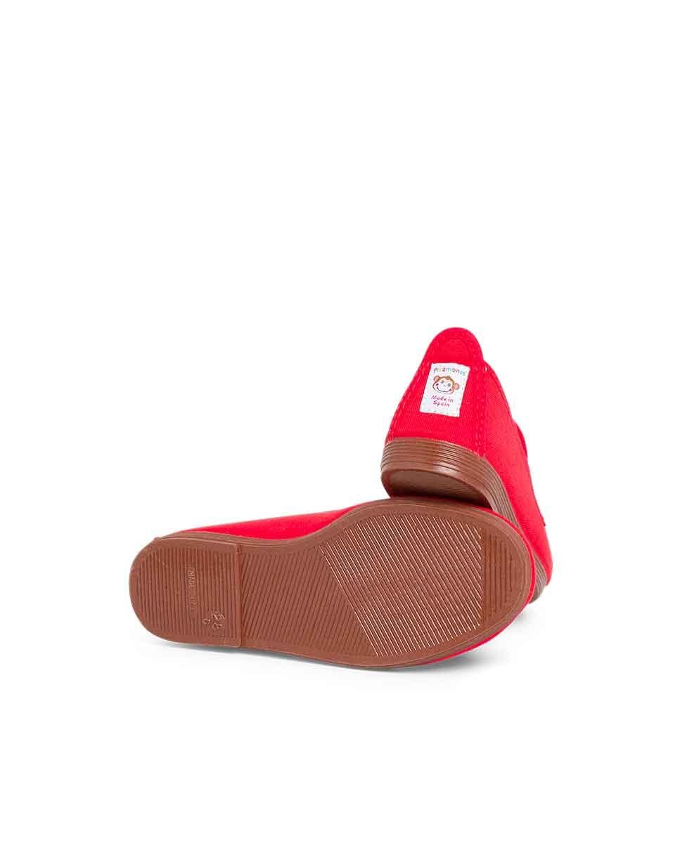 Sapatilhas de Lona Infantil Kung-fu Camping Vermelho-3