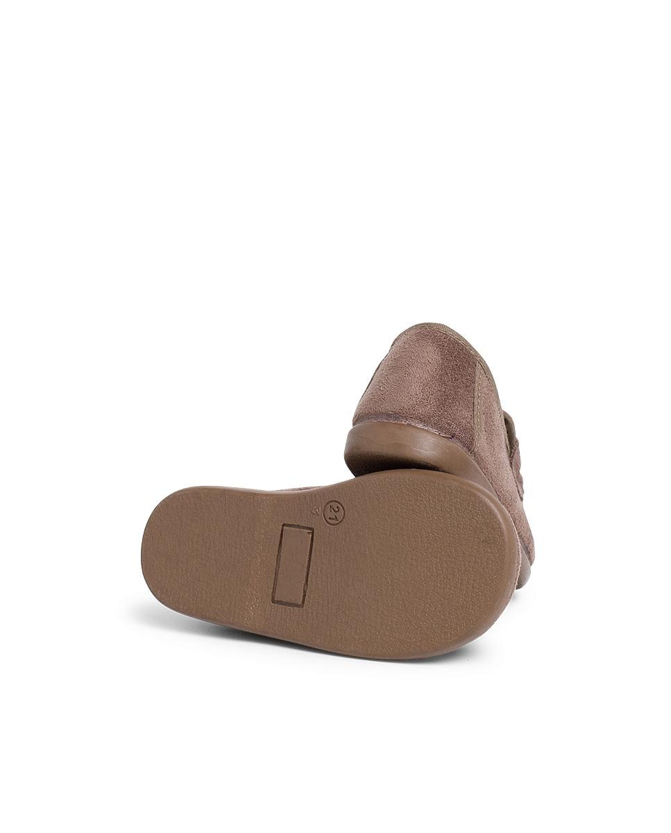 Mocassins para Bebé em Serratex Taupe-2