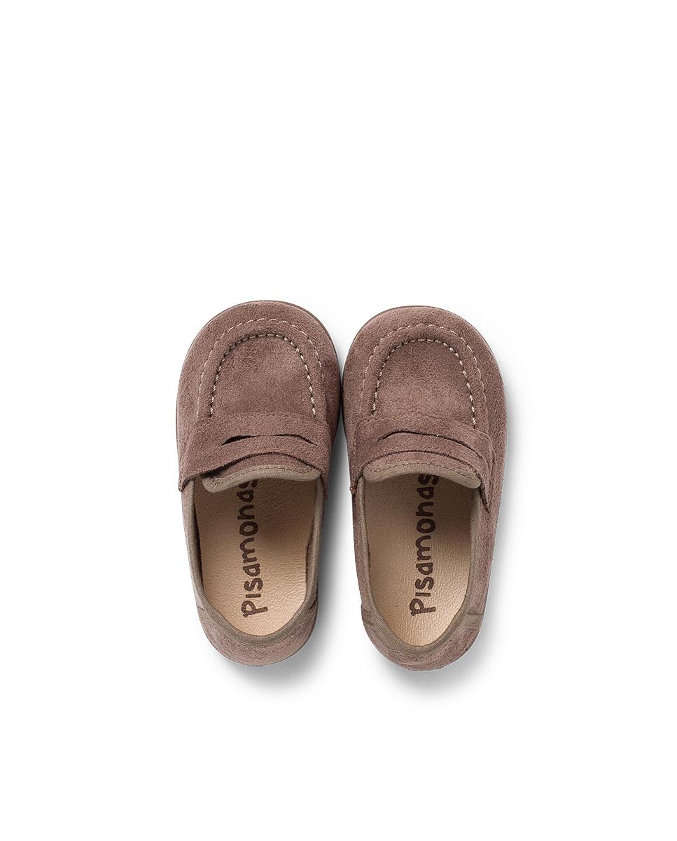 Mocassins para Bebé em Serratex Taupe-4