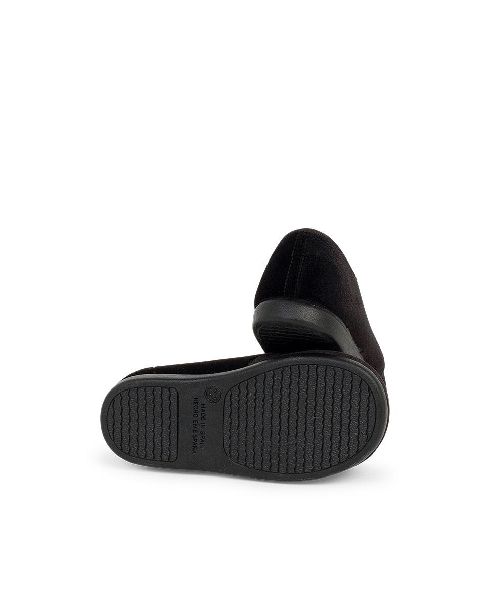 Sapatos de Cordões para Bebé em Veludo Cordão Faya Preto-3