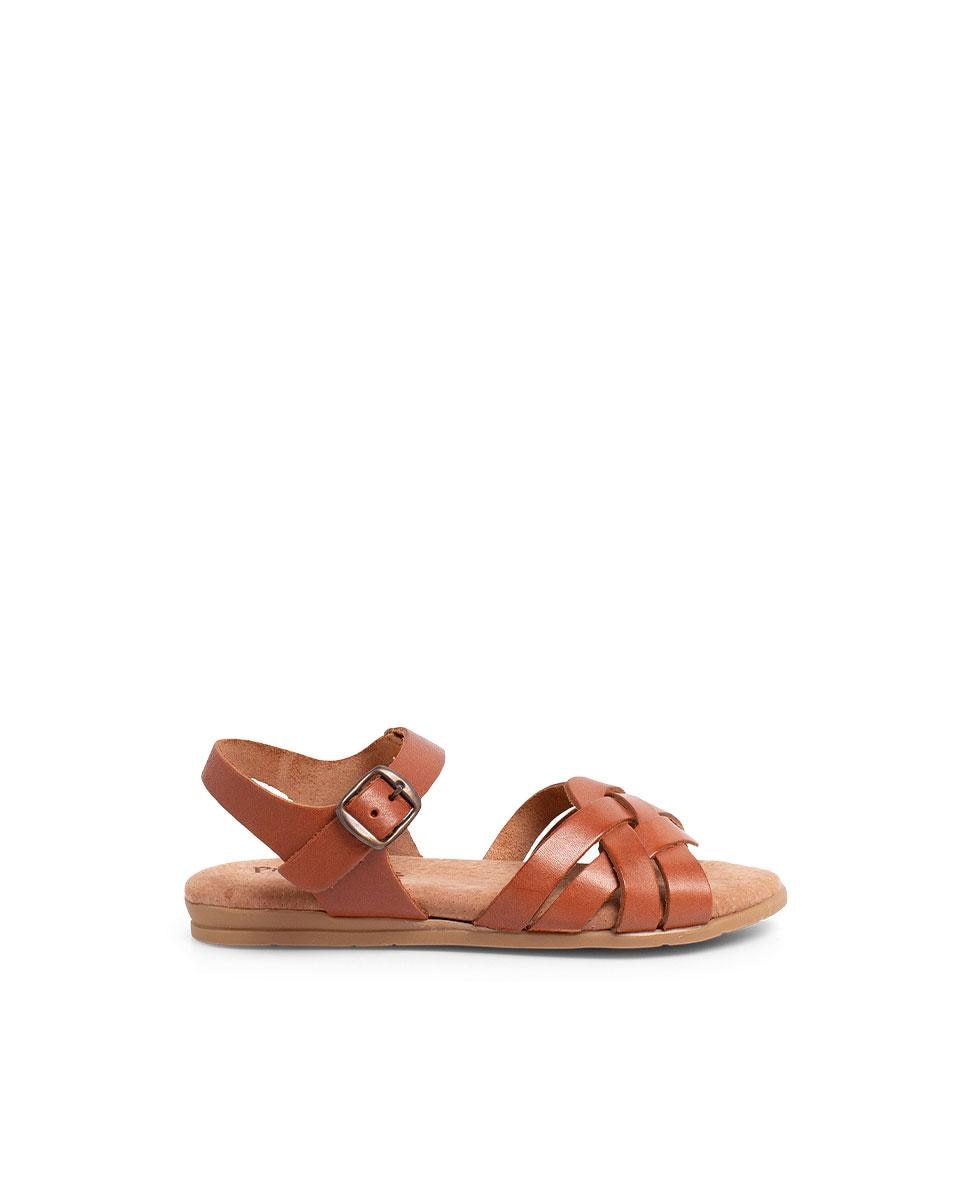 Sandálias Fechadas Infantil com Palmilha de Gel Camel-1