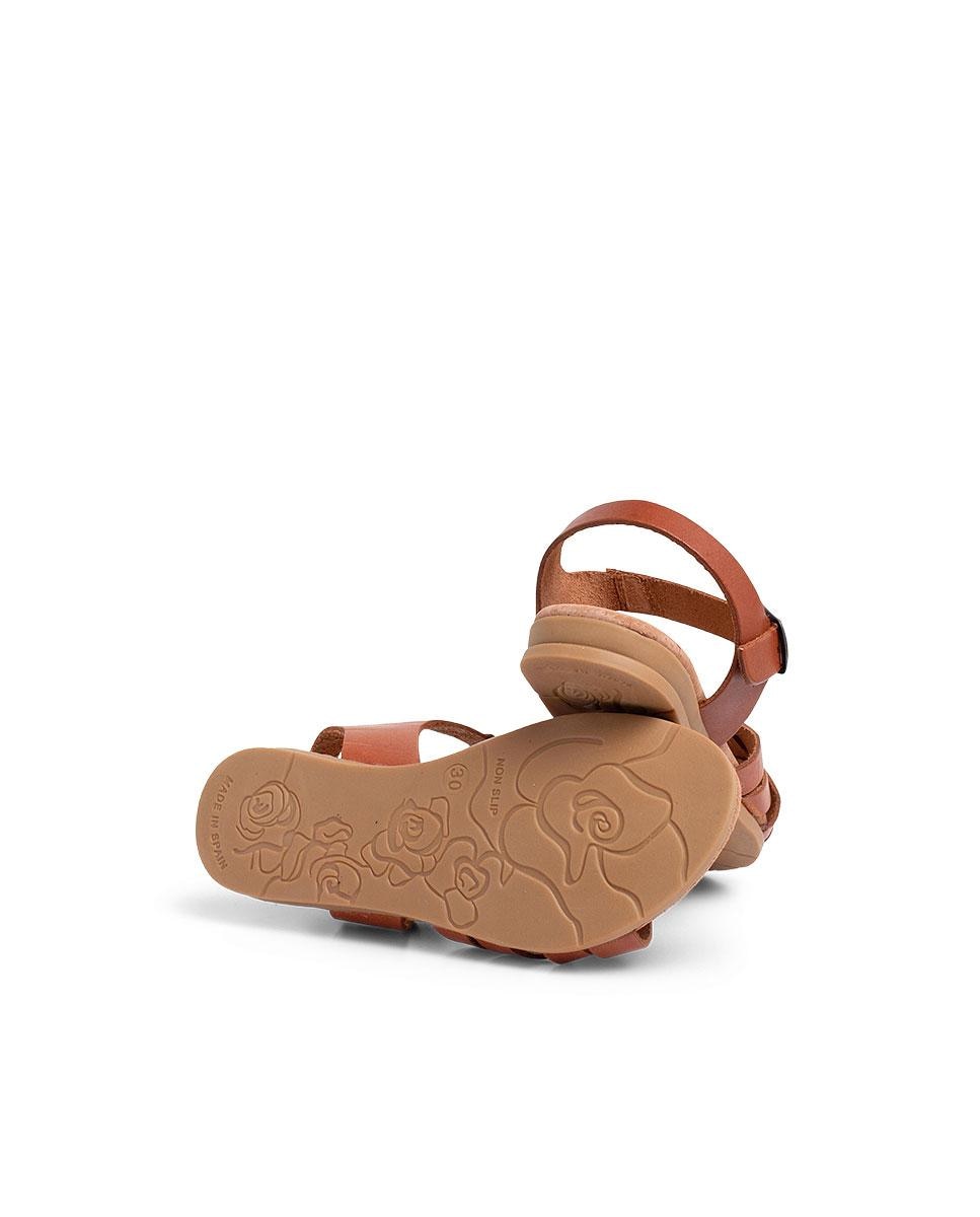 Sandálias Fechadas Infantil com Palmilha de Gel Camel-3