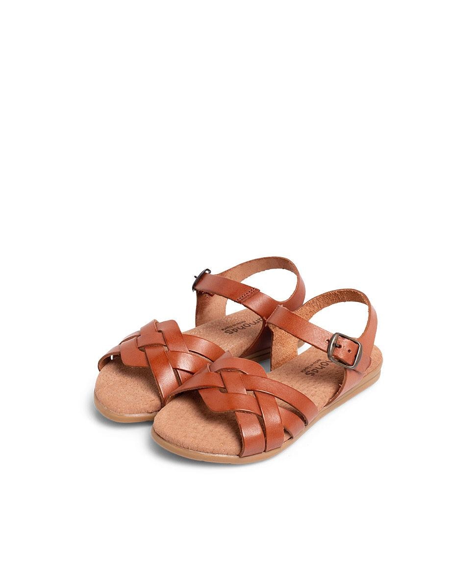 Sandálias Fechadas Infantil com Palmilha de Gel Camel-4