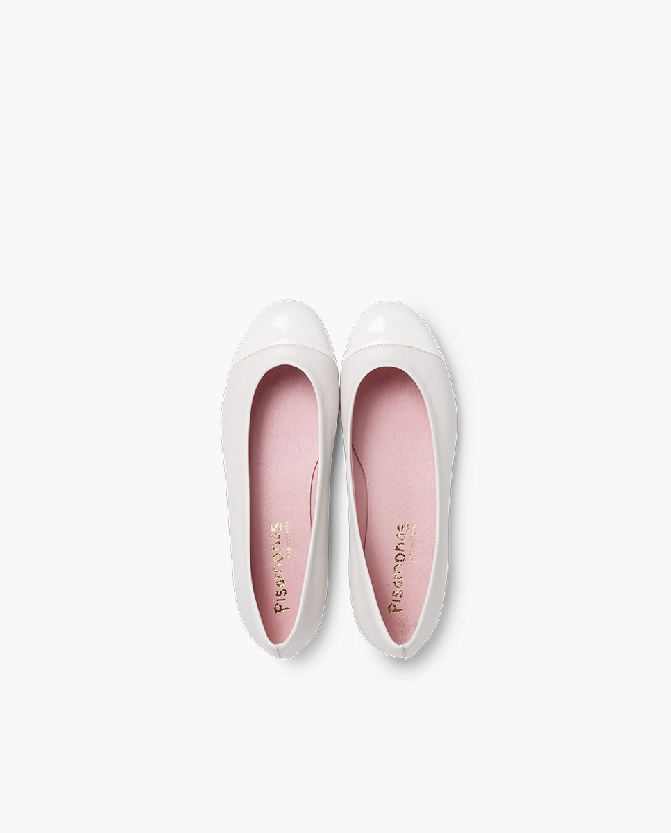 Sabrinas Infantil Verniz e Napa Branco-4