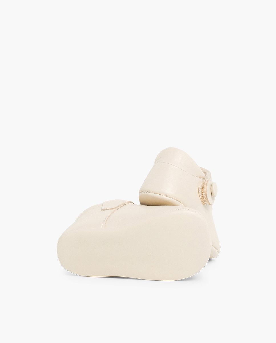 Merceditas de Bebé Pele com Velcro Pisamonas Bege-2