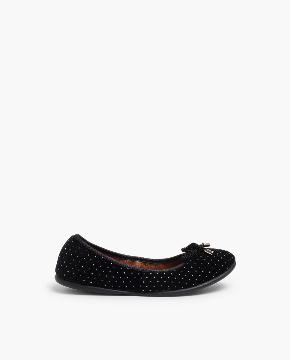 Bailarinas Infantil com Brilhantes Pisamonas Preto-1