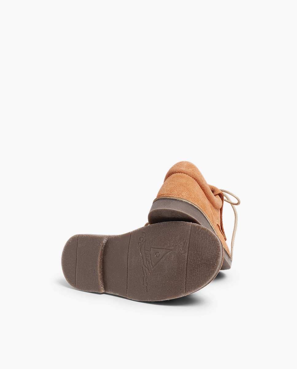 Sapatos de Cordões Infantil com Franjas Salmão-2