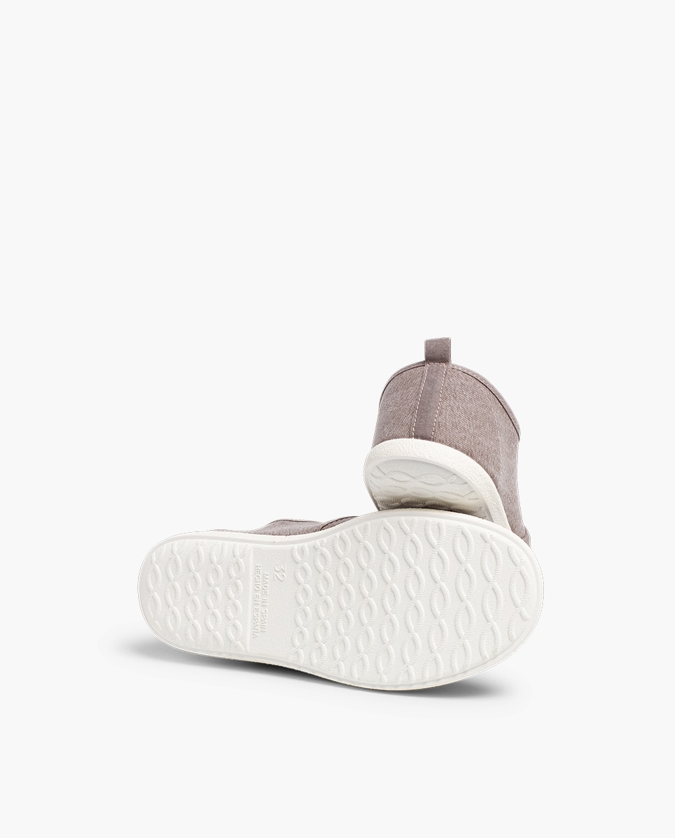 Sapatos de Cordões Infantil com Atacadores Sola de Borracha Pisamonas Taupe-2