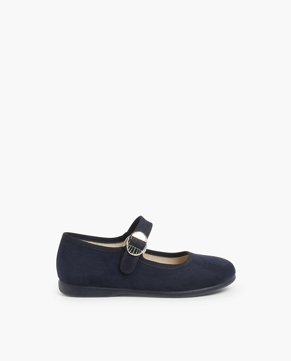 Merceditas Infantil Bamara com Fivela Japonesa Azul-marinho-1