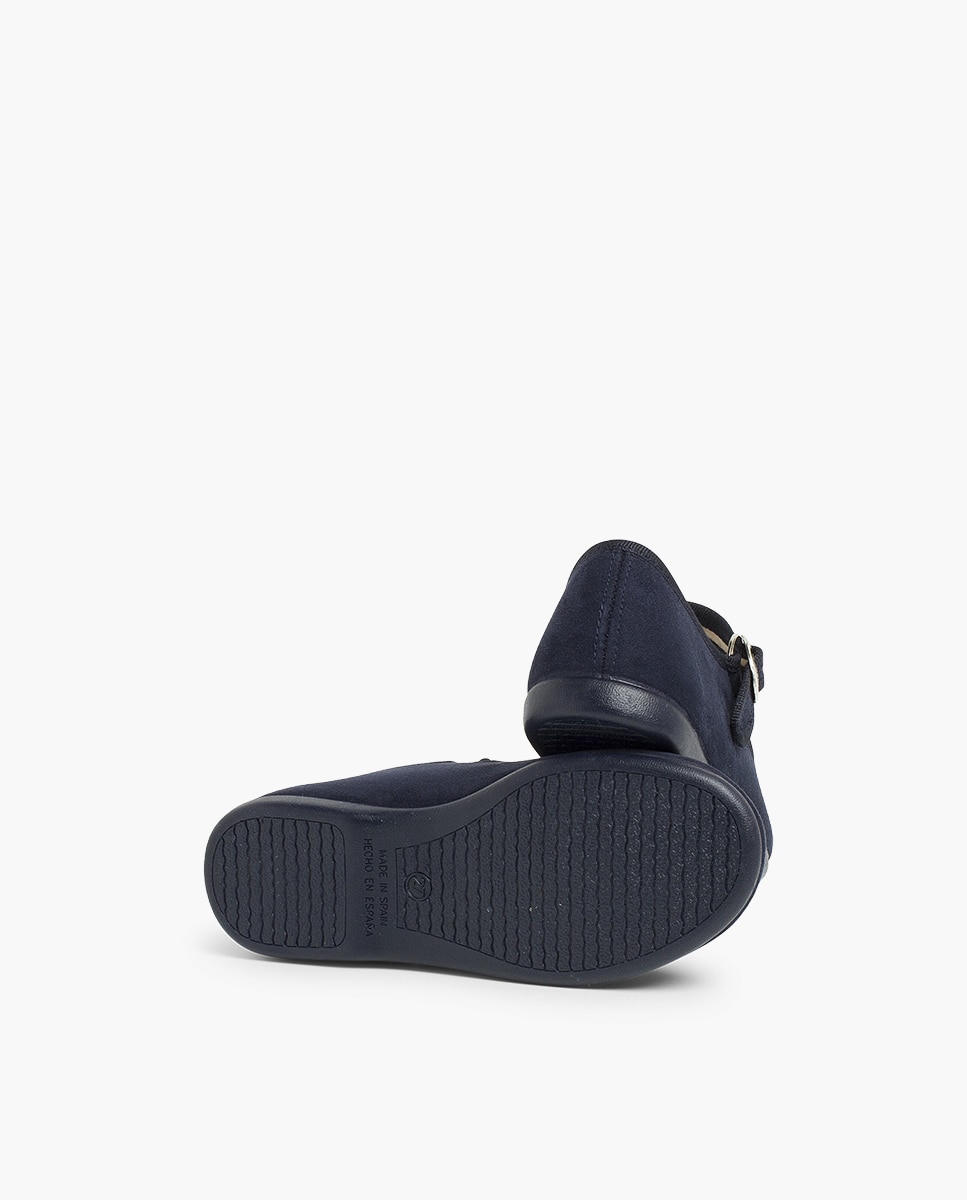 Merceditas Infantil Bamara com Fivela Japonesa Azul-marinho-2
