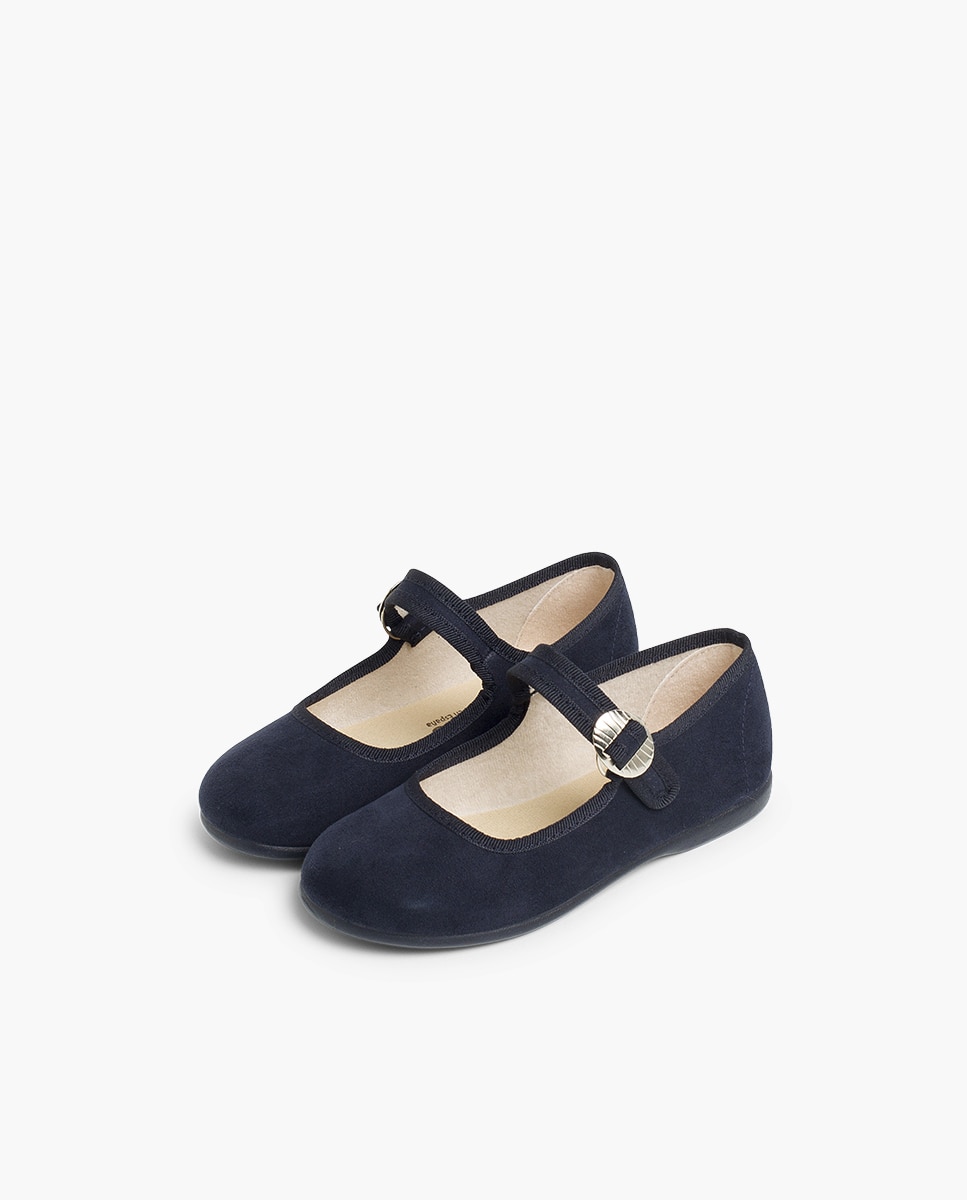 Merceditas Infantil Bamara com Fivela Japonesa Azul-marinho-3