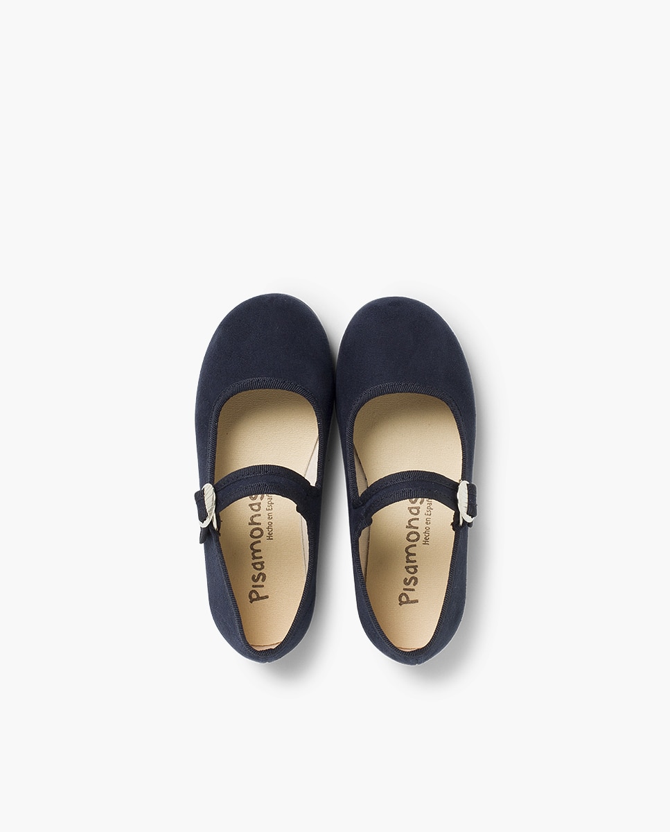 Merceditas Infantil Bamara com Fivela Japonesa Azul-marinho-4
