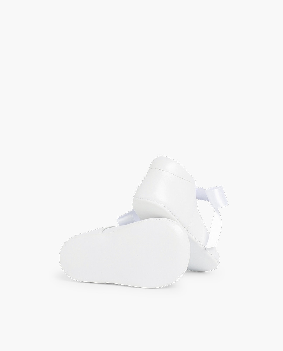 Sapatos de Presilha para Bebé Branco-2