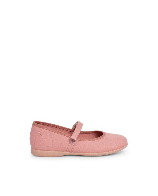 Imagem 0 de Sapatos Rasos Infantil em Tecido com Velcro Fino