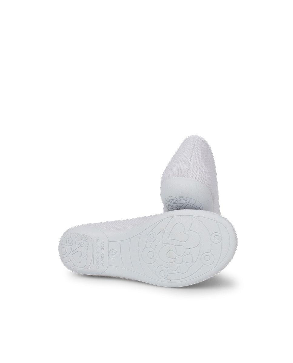 Sabrinas Infantil de Linho de Estilo Clássico Branco-3