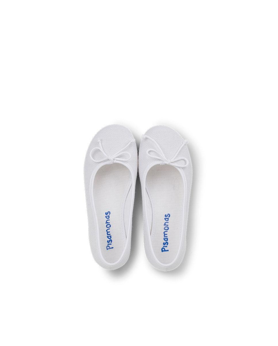 Sabrinas Infantil de Linho de Estilo Clássico Branco-5