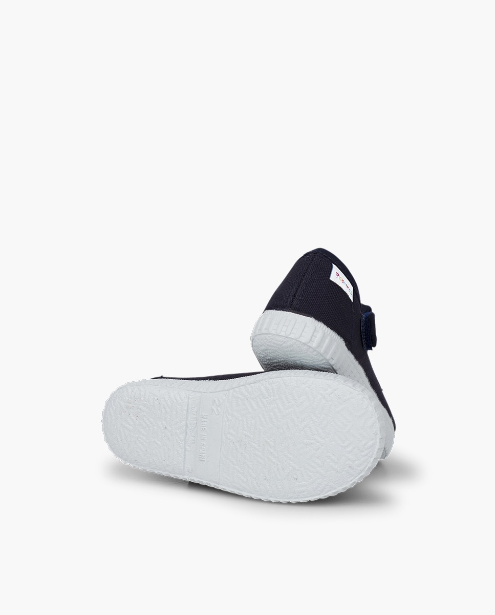 Sapatos de Criança com Tira Adesiva Tipo Sapatilhas em Branco Pisamonas Azul-marinho-2