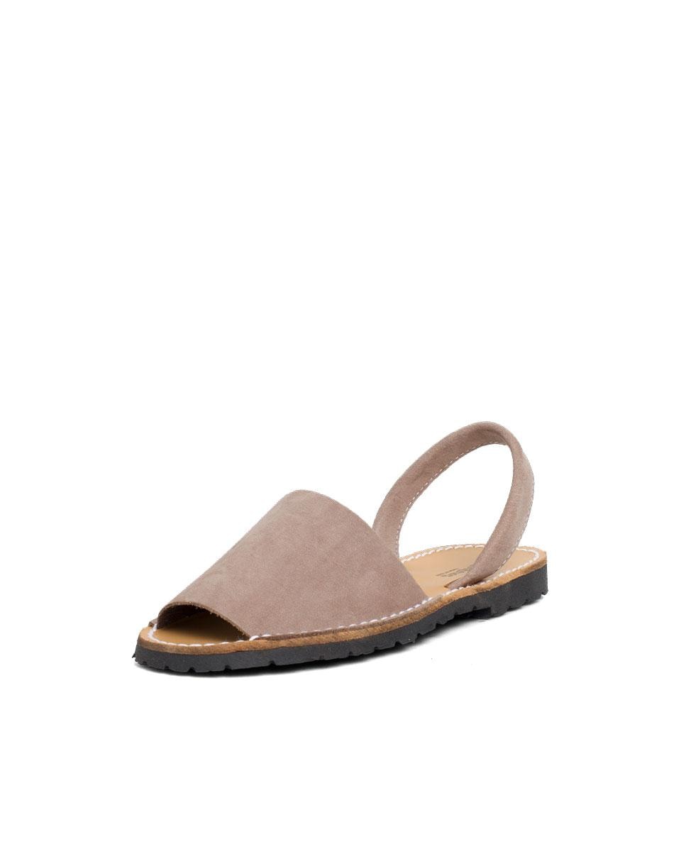 Menorquinas Infantil de Nobuck Taupe-2