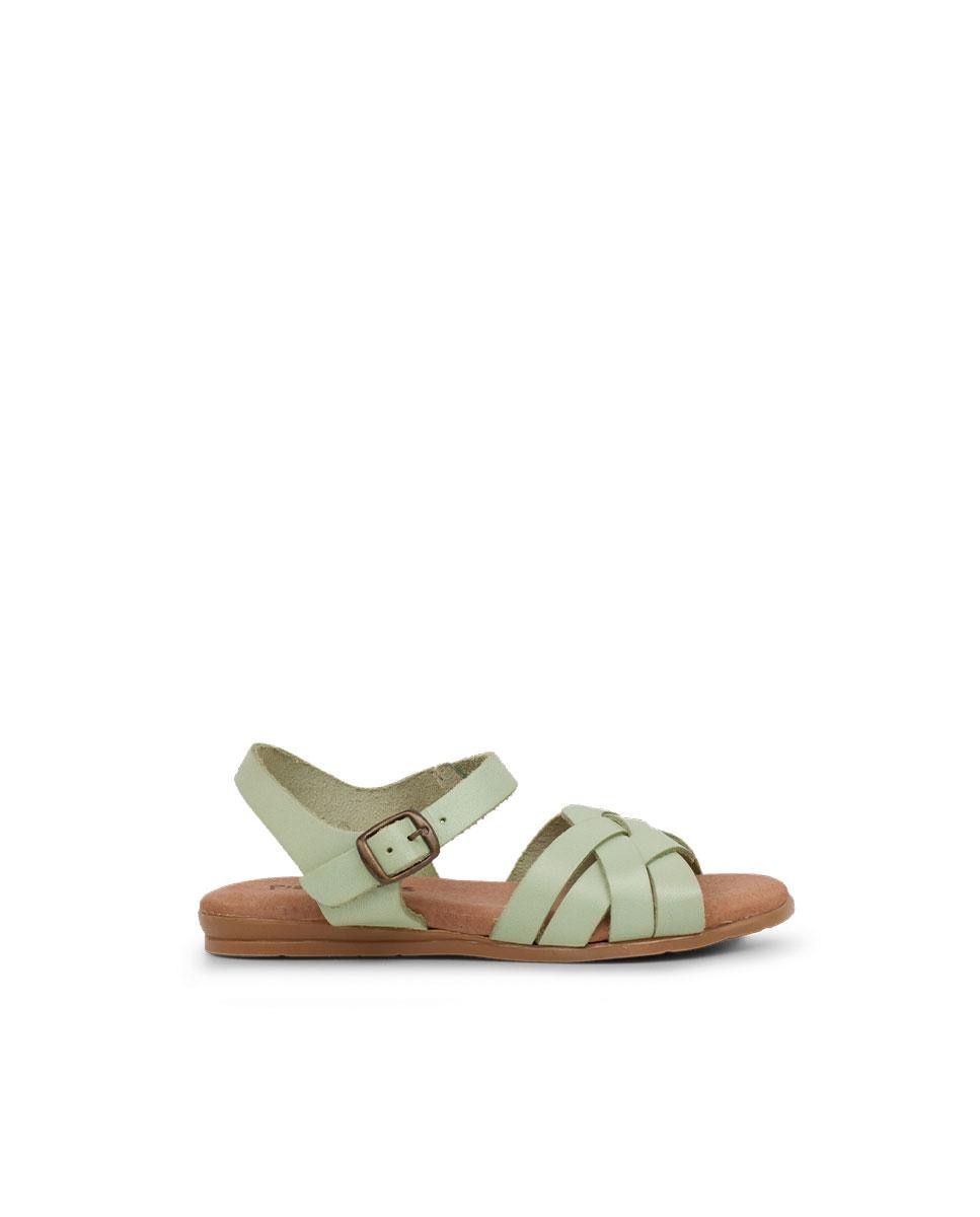 Sandálias Fechadas Infantil com Palmilha de Gel Pisamonas Verde-claro-1