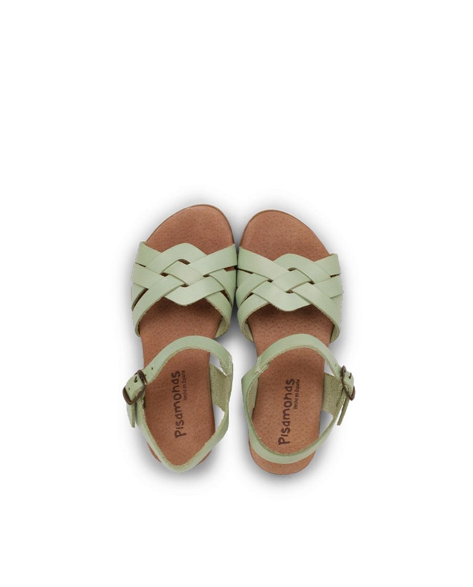 Sandálias Fechadas Infantil com Palmilha de Gel Pisamonas Verde-claro-5