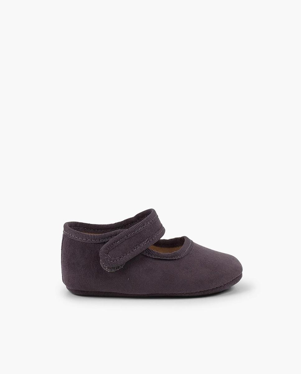 Sapatos de Presilha de Bebé com Velcro Pisamonas Cinzento-escuro-1