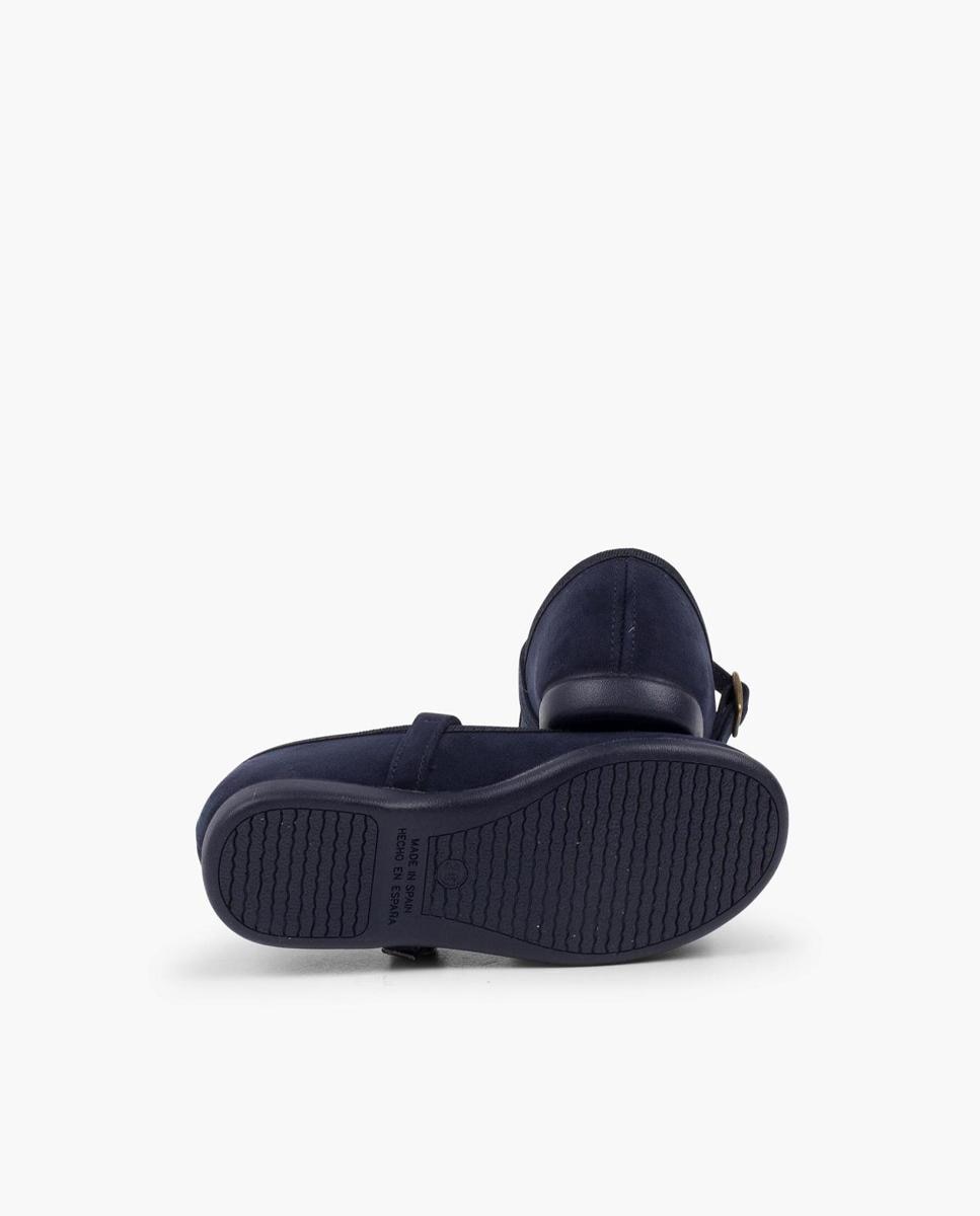 Merceditas de Serratex com Fivela Pisamonas Azul-marinho-3