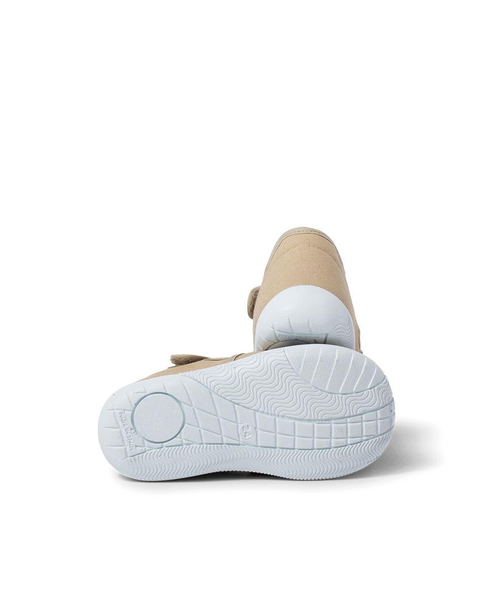 Sandálias para Bebé com Velcro e Biqueira Bege-3