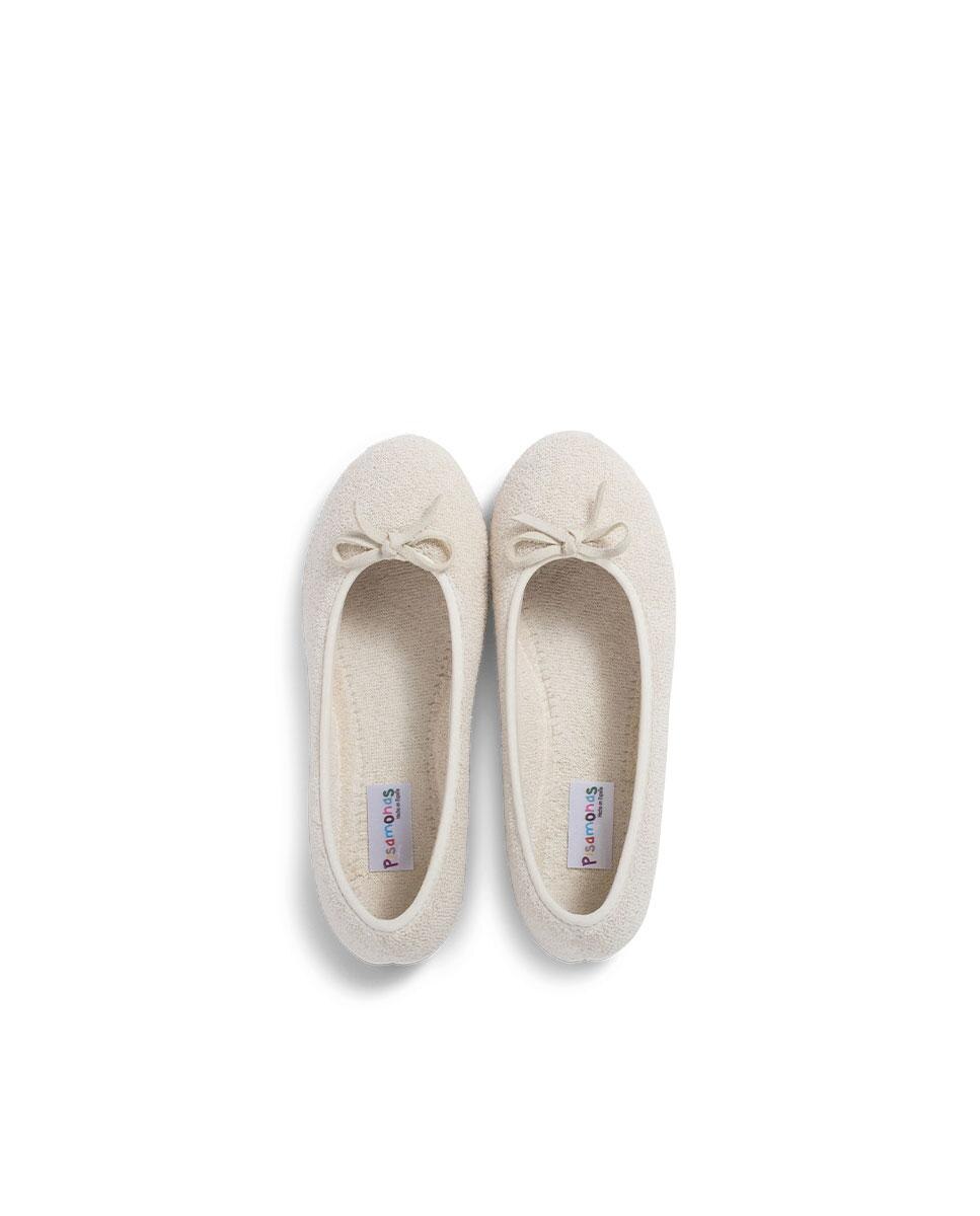 Pantufas Abertas Infantil Estilo Bailarina Pisamonas Cru-5