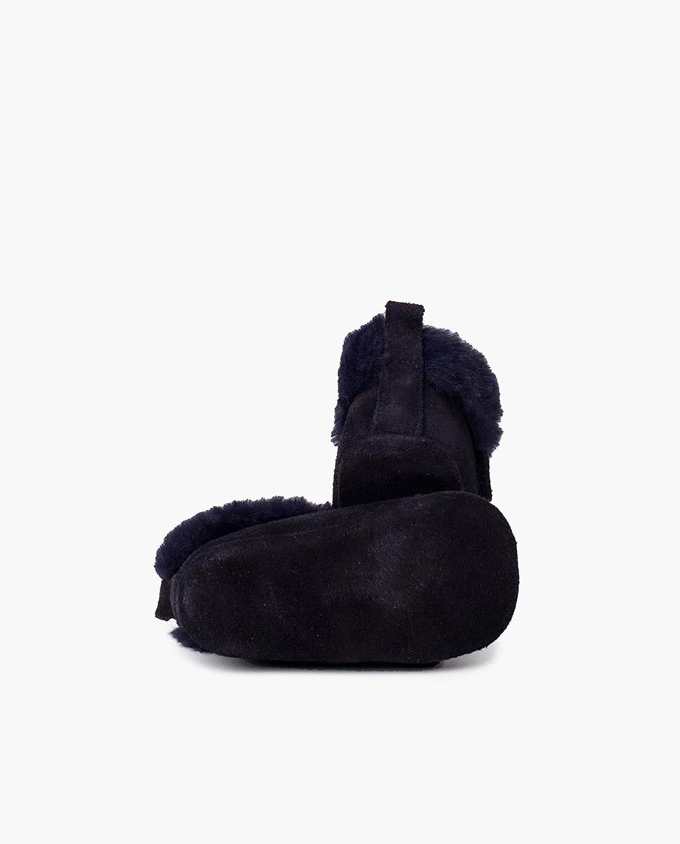 Botas para Bebé de Pele Camurça com Velcro Pisamonas Azul-marinho-3
