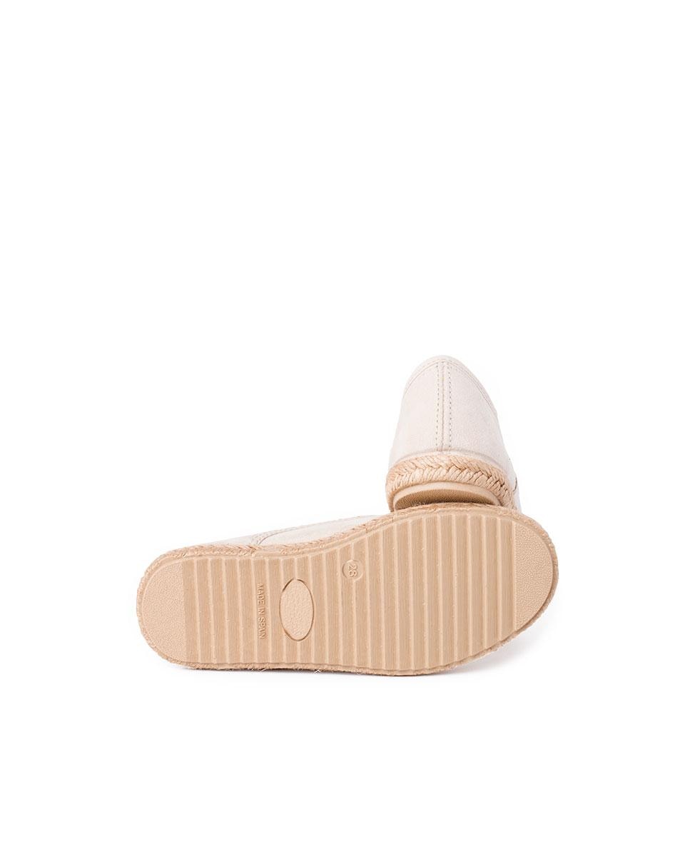 Sapatos de Cordões Infantil com Sola de Juta Pisamonas Bege-3