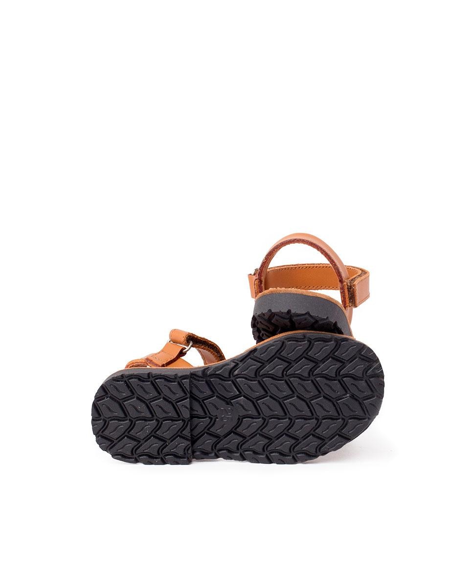 Menorquinas Avarcas Napa com Velcro Camel-3