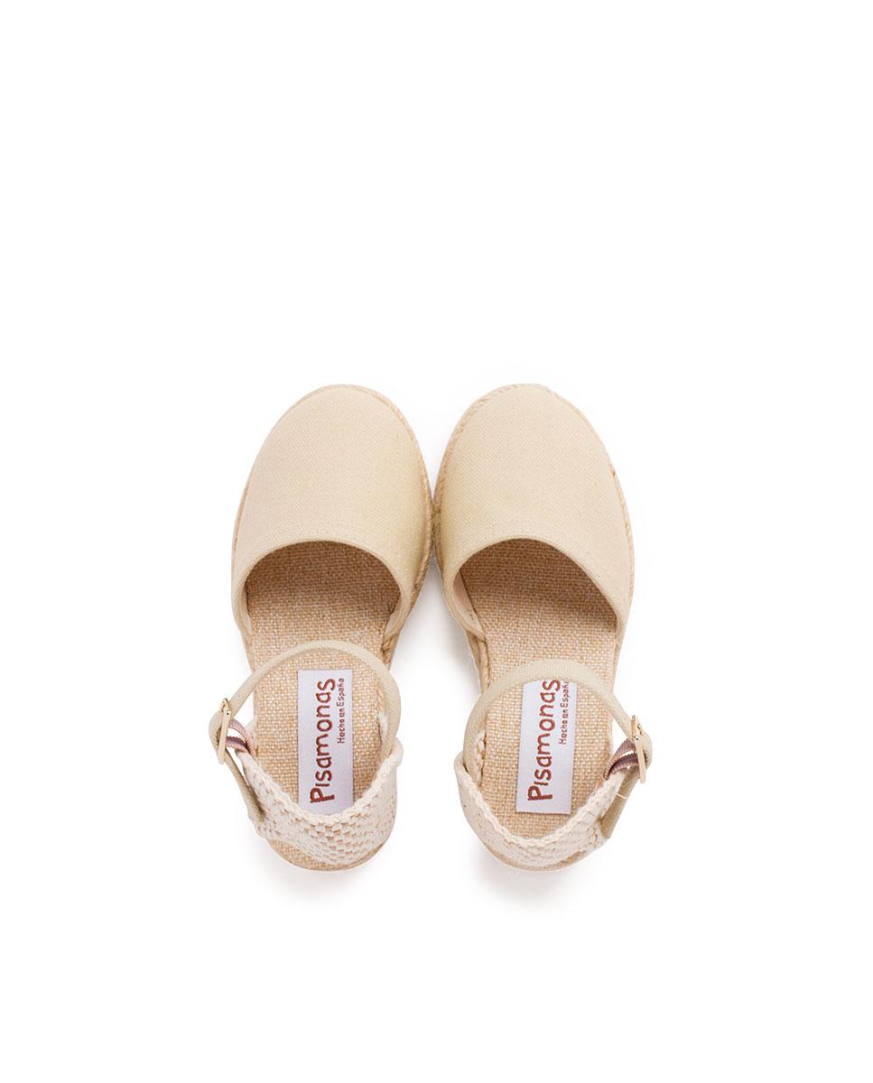 Alpercatas Infantil de Cunha com Fivela Pisamonas Bege-5