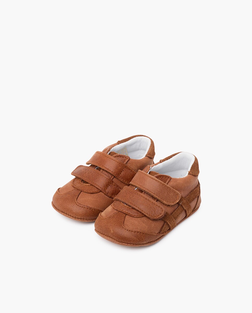 Sapatilhas Desportivas para Bebés com Velcro Duplo Camel-3