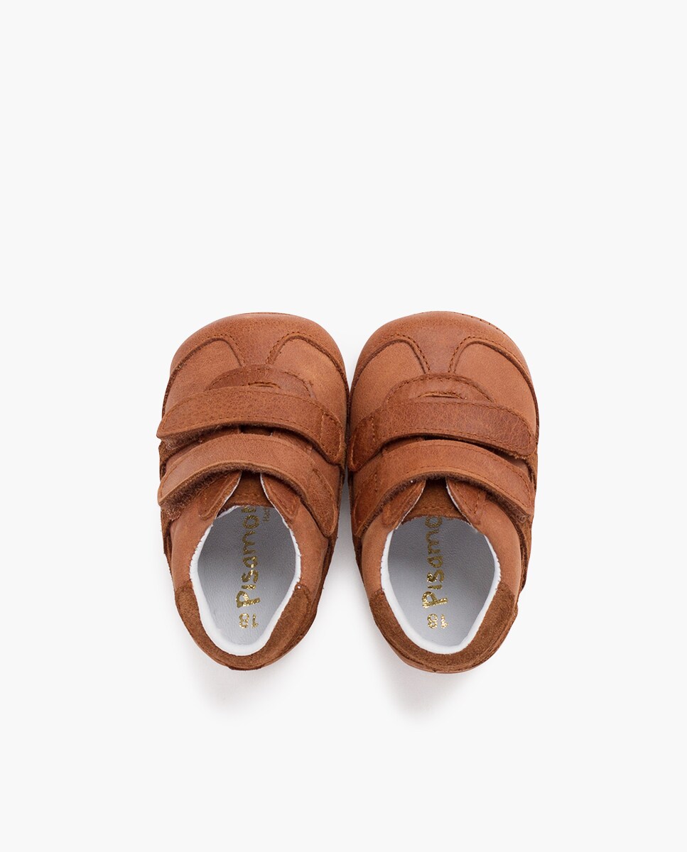 Sapatilhas Desportivas para Bebés com Velcro Duplo Camel-4