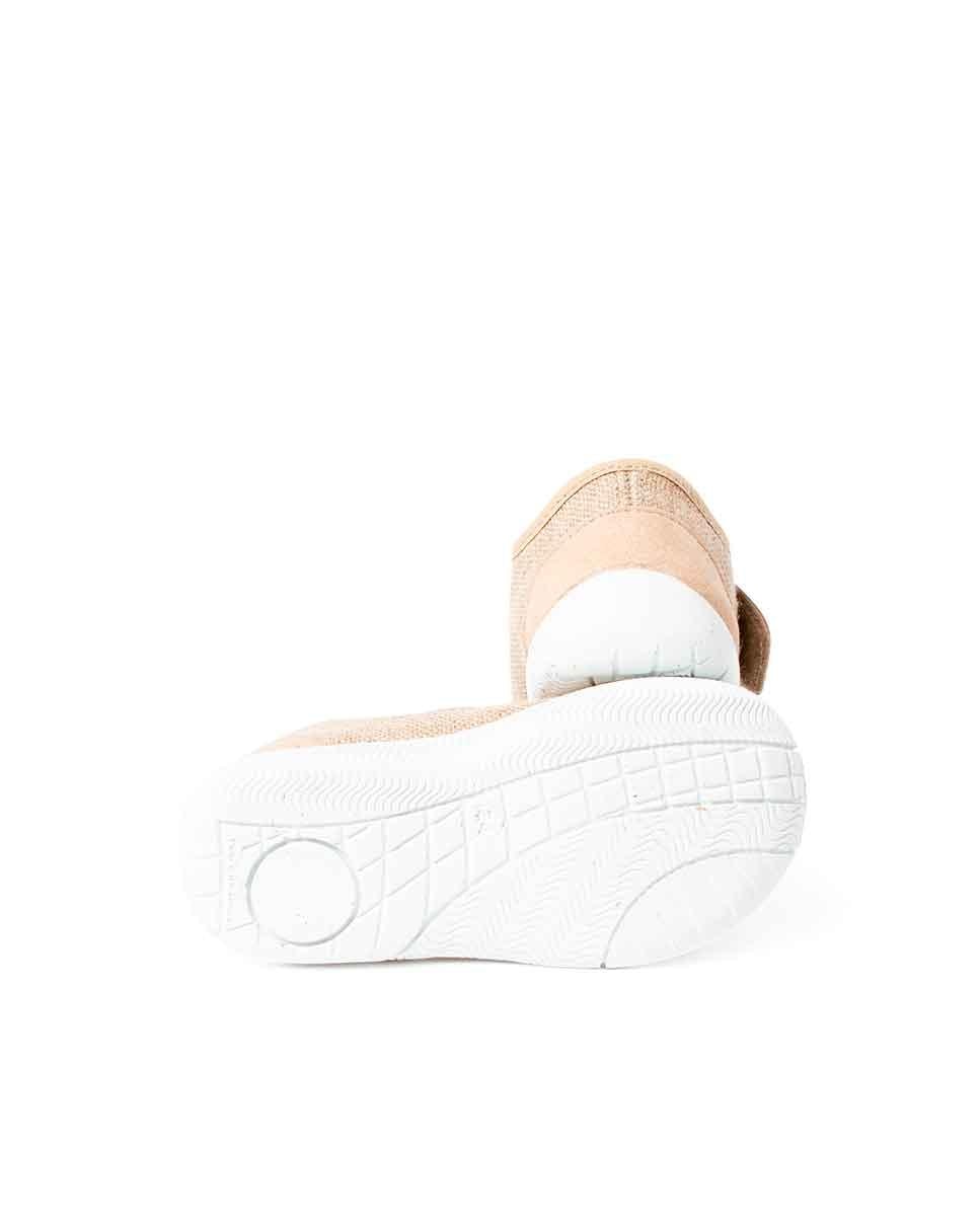 Sapatilhas de Lona para Bebé com Velcro Pisamonas Bege-2