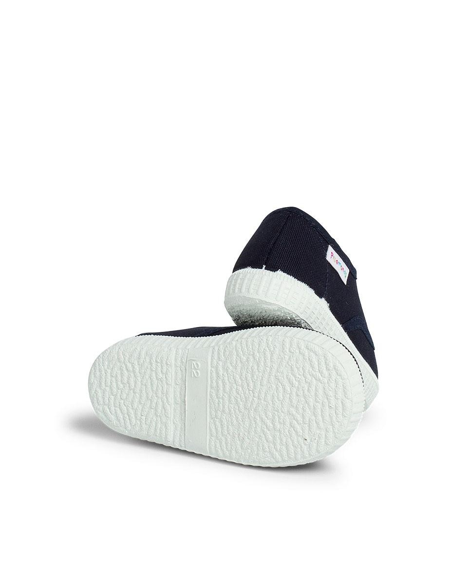 Sapatilhas de Lona Infantil com Cordões Pisamonas Azul-marinho-3