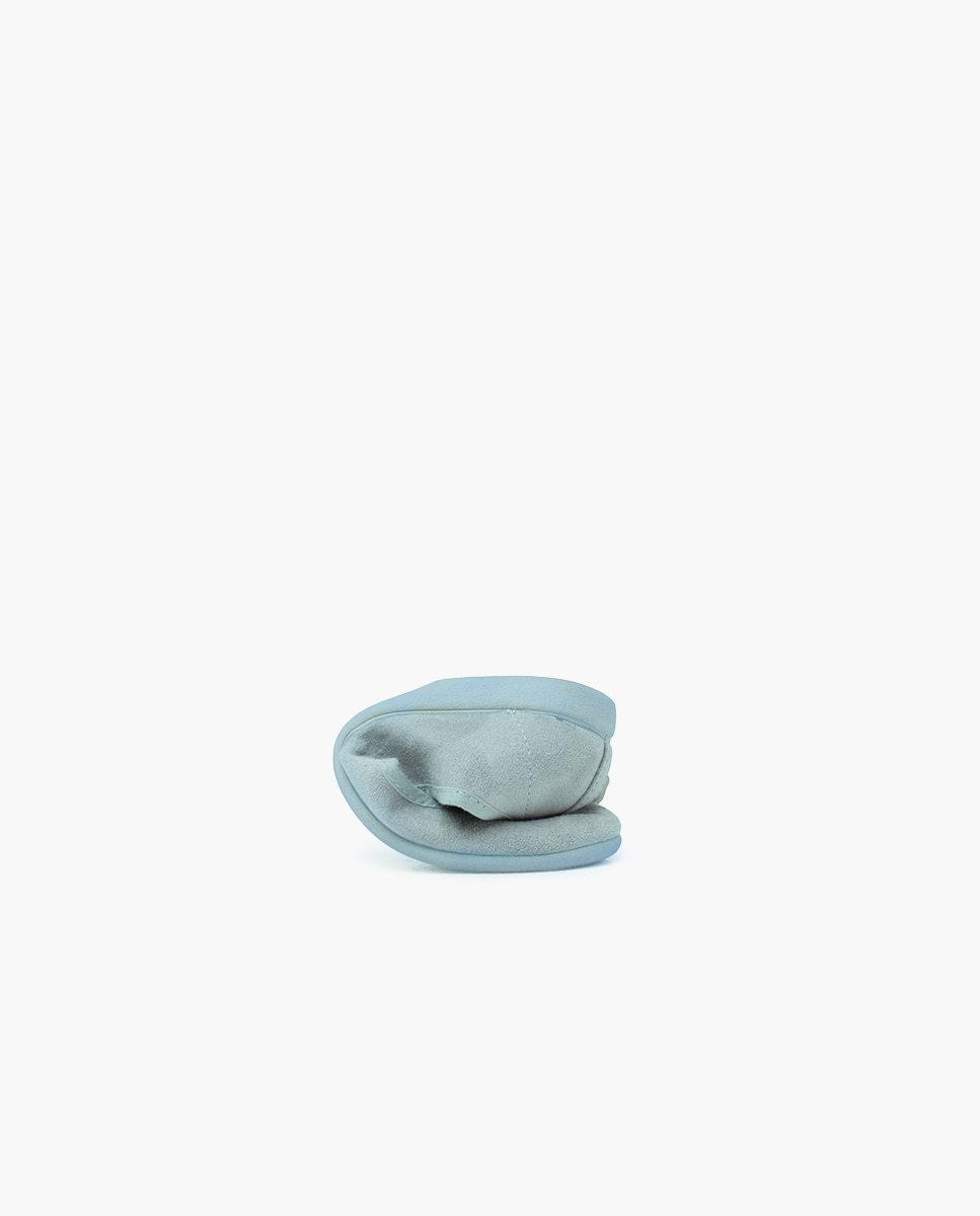 Sabrinas com Fitas de Cetim, Fecho de Pulseira em Azul Pastel Azul-claro-5