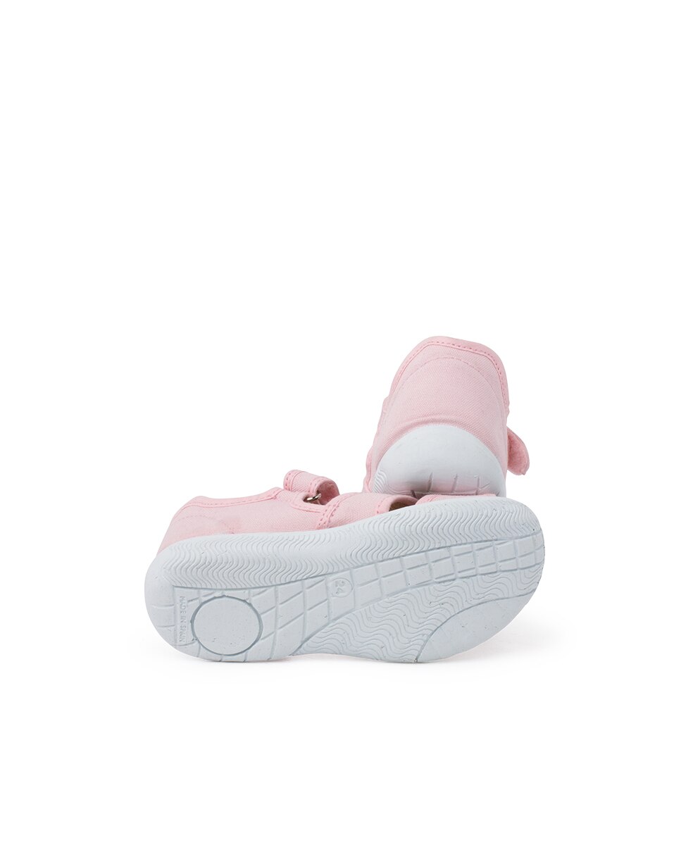 Sandálias Fechadas de Bebé com Velcro Pisamonas Rosa-2