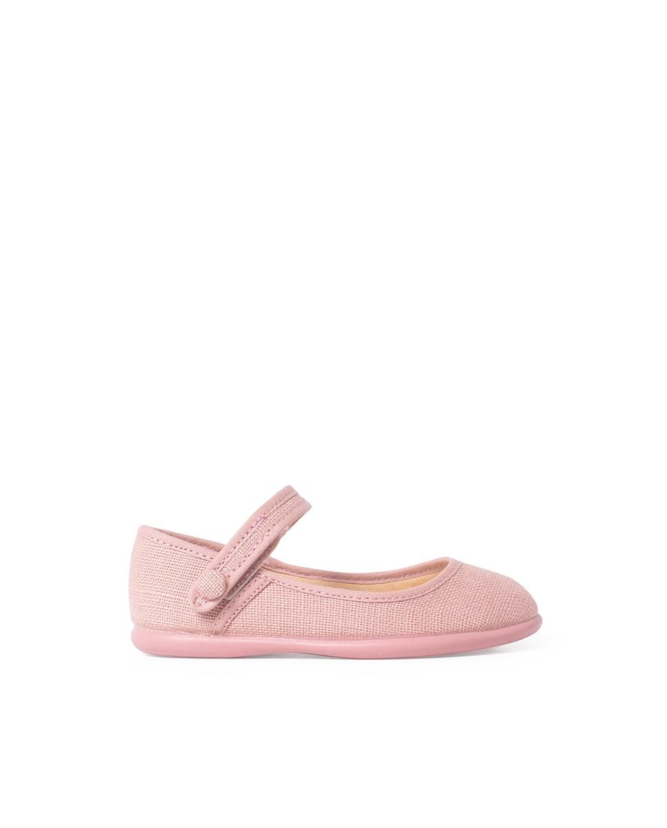 Merceditas de Tela com Velcro Rosa-pastel-1