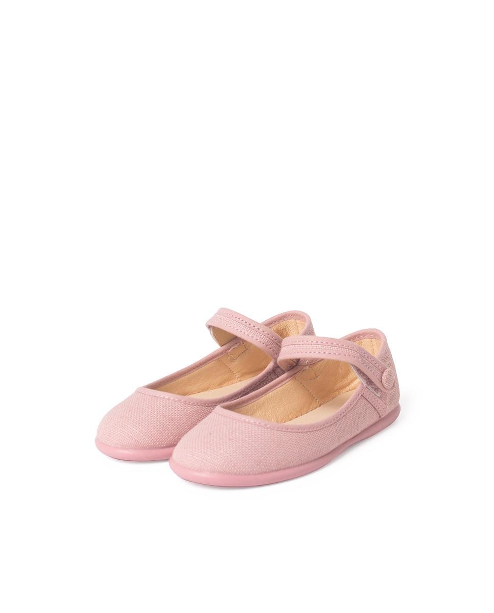 Merceditas de Tela com Velcro Rosa-pastel-3