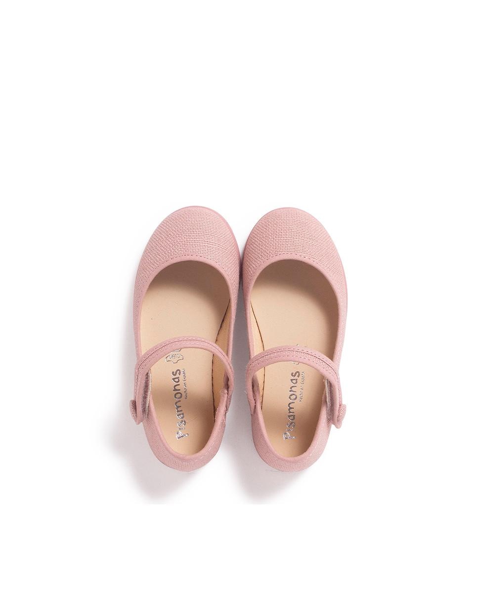 Merceditas de Tela com Velcro Rosa-pastel-4